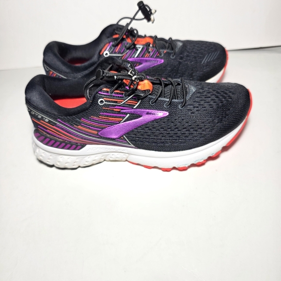 Brooks Adrenaline GTS 19 Running Shoes Womens 7D Black Athletic Trainers - Picture 5 of 12